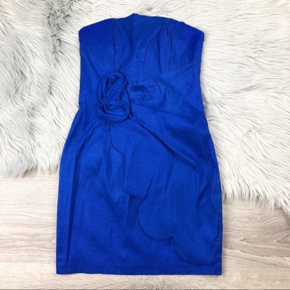 CACHE Sapphire Blue Cocktail Dress - Size XS